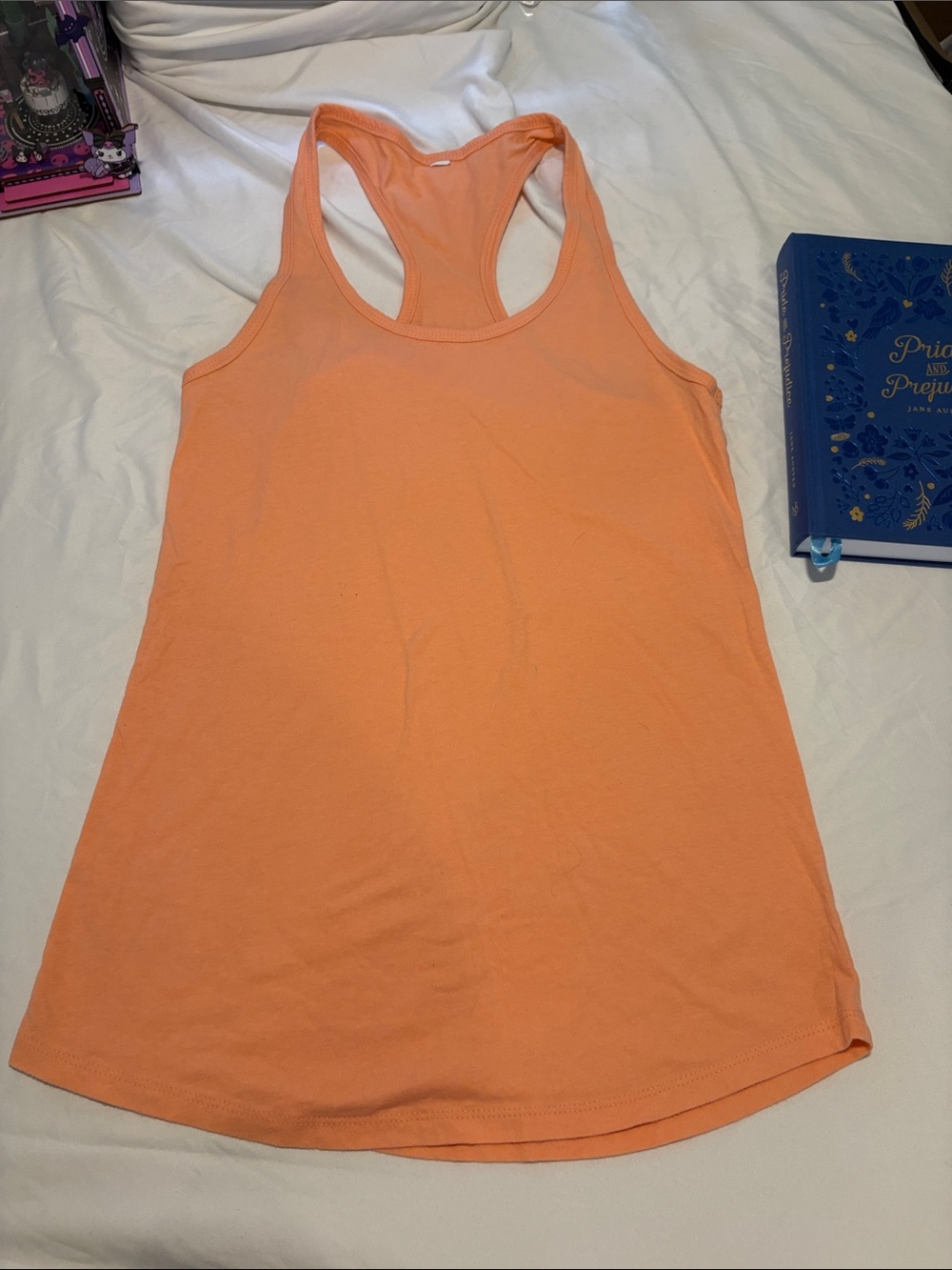 Women’s Racerback Tank Top — Peach Orange